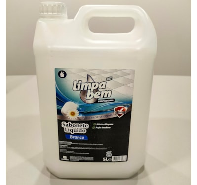 Sabonte Liquido Branco 5 lts Limpa Bem