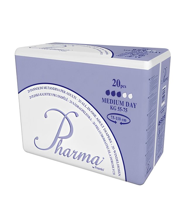 Fralda Incontinência PHARMA DIA Médio embalagem 20 uni