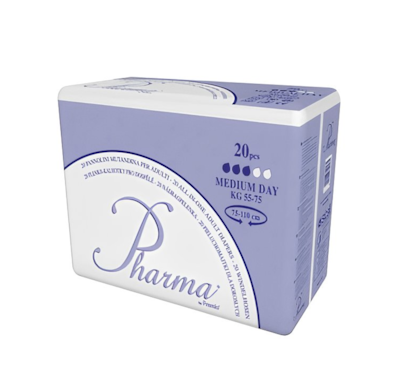 Fralda Incontinência PHARMA DIA Médio embalagem 20 uni