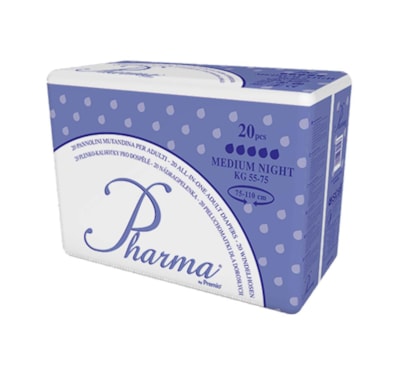 Fralda Respirável PHARMA Médio Noite embalagem 20 uni