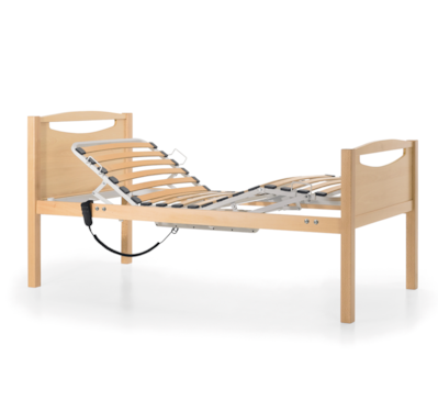 Cama Elétrica tripartida, estrutura em madeira sem grades, com 1900x900mm
